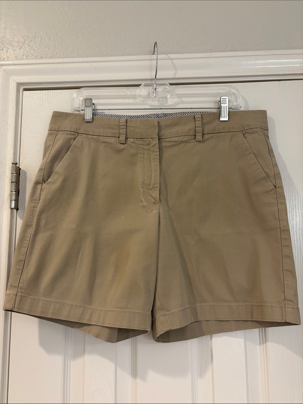 Tommy Hilfiger Tan Cotton Chino Shorts - 7” inseam